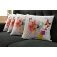 thumbnail image 5 of Ambesonne Abstract Throw Pillow Cover 4 Pack, Natural Flowers, 18", Multicolor, 5 of 5