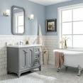 thumbnail image 3 of Water Creation Queen 36"W Wood Single Bathroom Vanity in Cashmere Gray and White, 3 of 4