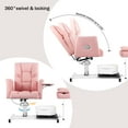 thumbnail image 6 of Reclining Pedicure Chair with Foot Bath, No Plumbing Spa Pedicure Station for Nail Tech, 360° Swivel Adjustable Pedicure Unit with Stool, 6 of 9