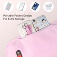 thumbnail image 4 of Hand Warmers Rechargeable, Portable Graphene Hand Warmer Pouch with 10000mAh Power Bank, Pink Heated Gloves with 6 Adjustment Levels, Fast Heating Hand Warmers for Women, Men, Kids, Xmas Gifts, 4 of 7