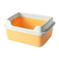thumbnail image 3 of Cat Litter Box Cat Litter Box with Frame Portable Semi Enclosed Detachable Anti Yellow48cmx32cmx22cm, 3 of 9