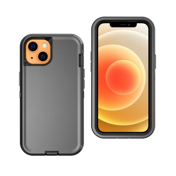 Hotpom for iPhone 14 Plus Case Heavy Duty Shockproof Dust/ Drop Proof Full Body Protection Rugged Durable Women Men universal Phone Cover, Black/Black