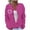 Hot Pink, variant on Idoravan Gray Cardigan for Women Women's Casual Printed Knitted Cardigan Button Coat
