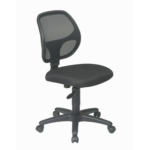 Office Star Products Mesh Screen Back Task Chair with Fabric Seat