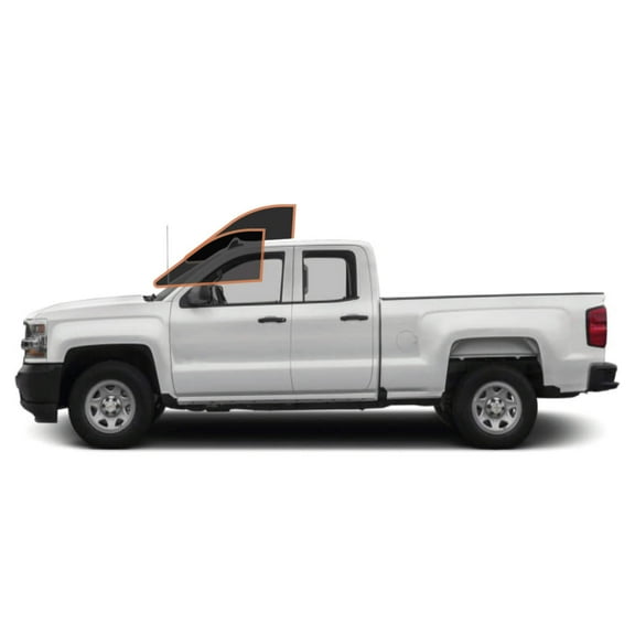 MotoShield Pro Premium Professional 2mil Precut Ceramic Window Tint Film for 2019-2021 Chevrolet Silverado 1500 LD Double Cab — (Front Driver/Passenger 35%) + Lifetime Warranty