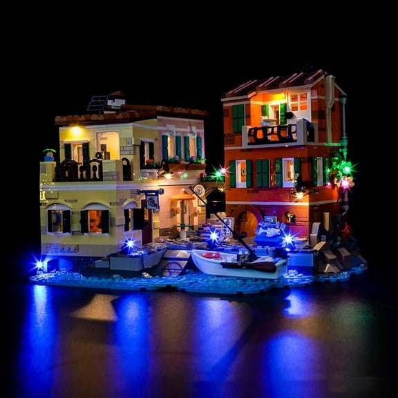 ‌LED Light Compatible with Legos 21359 Building Set, LED Light Kit for Legos 21359 Riviera, Italy Building Toy, Decoration Lights, No Building Model Kit