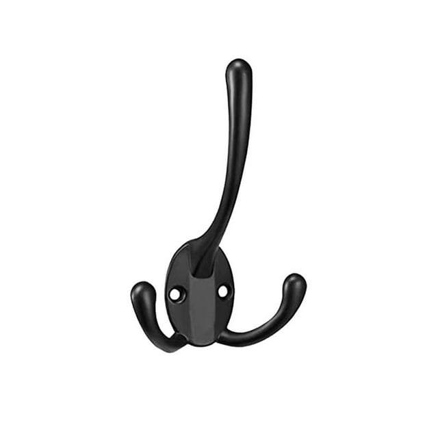 Alloy Black Metal Coating Hat Hook Fashionable Durable Home Storage Solution For Heavy Jackets Coats And Caps Without Bending