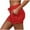 Red, variant on Clearance! Lisingtool Yoga Shorts for Women Women Soft And Comfy Activewear Lounge Shorts With Pockets And Drawstring