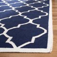 thumbnail image 4 of SAFAVIEH Dhurries Toby Geometric Area Rug, Navy/Ivory, 9' x 12', 4 of 7