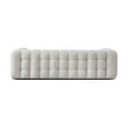 thumbnail image 7 of Ashcroft Modern Chesterfield Boucle Sofa with Removable Legs and Stain Resistant, Cream, 7 of 7