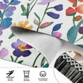 thumbnail image 6 of Yayeee Runner Rug for Bedroom 2'x6' Machine Washable Hallway Non Slip Mat, Purple Wildflower Pattern, 6 of 8