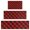 Red Black Checkerboard, variant on Red Black Checkerboard Checkered Pattern Kitchen Rugs Sets Of 3,Kitchen Runner Rugs Non Skid Washable,Decorative Kitchen Floor Mats for Kitchen,Sink,Laundry,17"x30"+ 17"x47" + 17"x59"