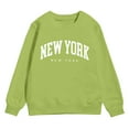thumbnail image 4 of Gibobby Boys Girls Crewneck Sweatshirts Toddler Baby Sweatshirt Solid Cotton Soft Long Sleeve Active Pullover Tshirts(Green,4-5 Years), 4 of 4