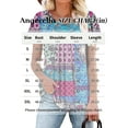 thumbnail image 5 of KISSMODA Women Tunic Tops Dressy Casual Summer Short Sleeve Shirts Floral Loose Fit Pleated Boho Top S-3XL, 5 of 5