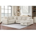 thumbnail image 2 of Devonshire Sleeper Sectional Sofa Storage Chaise Camel, 2 of 18