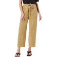 thumbnail image 2 of Dpytoraw Women’s Plaid Relaxed Fit Pants Plus Size Chiffon Casual Trousers For All Seasons Casual Work Pants Women Yellow M, 2 of 4