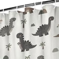 thumbnail image 3 of Light Beige Dinosaurs Landscapes Pattern Shower Curtain 36"x72" ,Bathroom Decorative Shower Curtains Set with 12 Hooks,Modern Waterproof Washable Shower Curtain, 3 of 6