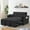 Black02, variant on 55 Inch Convertible Futon Sofa Bed,Modern Loveseat Sleeper Sofa Couch with Pull-Out Sofa Bed for Living Room,Small Space - Black