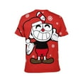 thumbnail image 6 of Cuphead T-Shirts for Men Women, Anime Short Shirts, Unisex Short Sleeve Tops, Crew Neck Tee Shirts, S-4XL, 6 of 8
