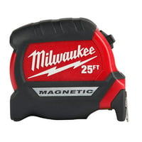 Milwaukee 25 ft. x 1 in. Compact Wide Blade Magnetic Tape Measure (48-22-0325)