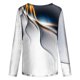 thumbnail image 5 of ICHUANYI Liquidación Blusa clásica de manga larga con cuello redondo y estampado degradado para mujer ICHUANYI WER202308254636, 5 of 5
