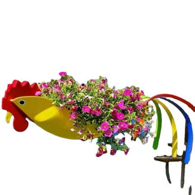 Hanging Flower Pot Flying Parrot Flower Pot Hanging Planters for Indoor Outdoor Plants Rust-Proof Metal Chain Included
Multifunctional Flower Container Flamingo Parrot Rooster