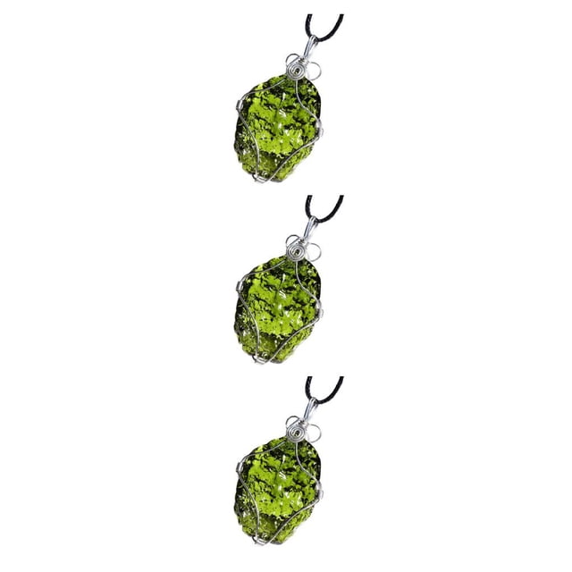 Minnieouse Abalorio de meteorito para mujer, colgantes colgantes de aniversario, joyería ligera verde elegante, hallazgos, decoraciones, 5-10 g Type1 NO1
