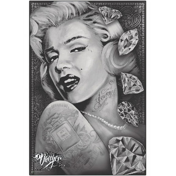 Marilyn Diamonds Poster by James Danger Harvey 24 x 36in
