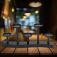 thumbnail image 4 of Pillar Candle Holder, Widely  Black Candle Holder Strong Durable 5 Plates Detachable Design  for Party, 4 of 8