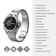 thumbnail image 3 of TIGER Smartwatch Stainless Steel Silver with Touch Screen for Android/IOS, with Microphone and Speaker, 3 of 5