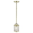 thumbnail image 3 of 50560-28 Livex Lighting Grammercy - 1 Light Mini Pendant in New Traditional Style - 5 Inches wide by 10.75 Inches high-Winter Gold Finish, 3 of 11