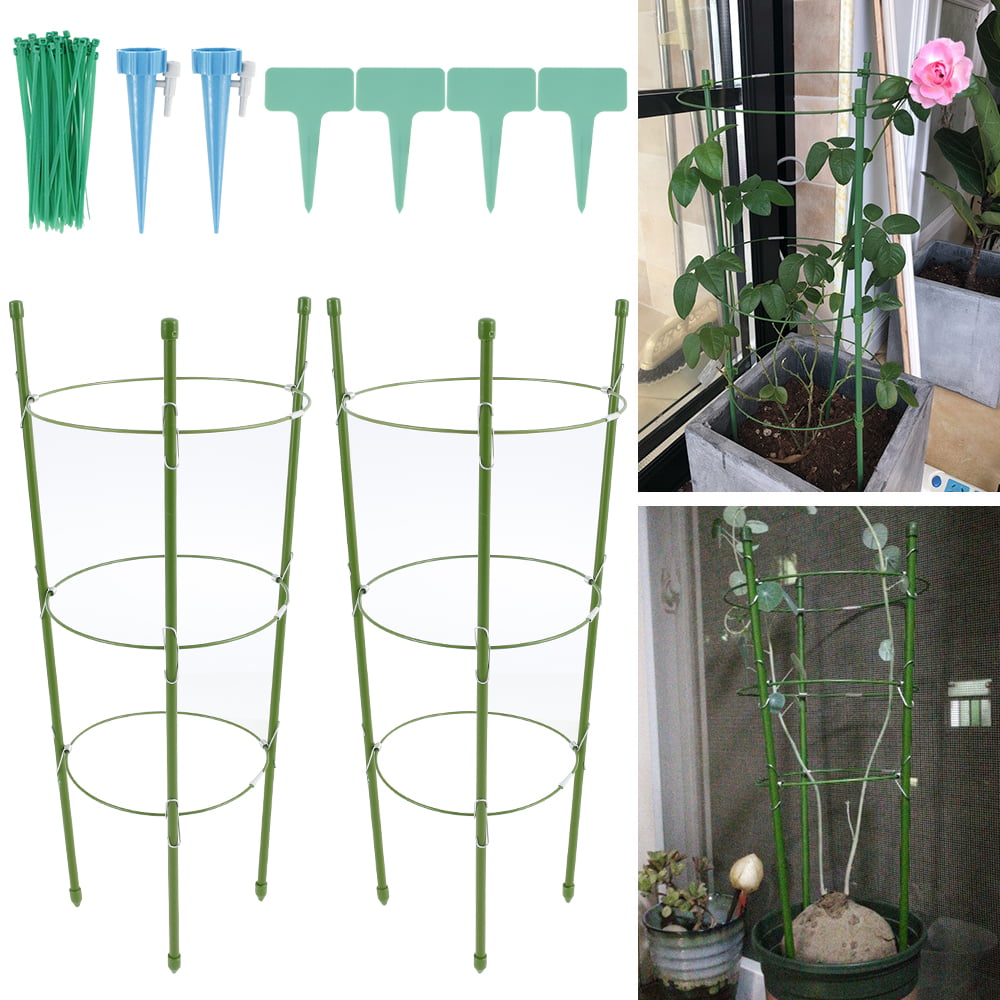 Plant Support Rings Garden Trellis Climbing Plants Flowers Grow Cage 