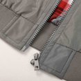 thumbnail image 4 of Men's Lightweight Bomber Windbreaker Jacket Casual Stylish Fall Spring Coat Grey Size 2XL, 4 of 6