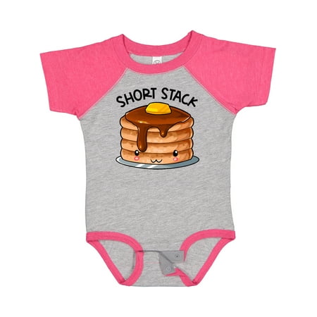 

Inktastic Short Stack Cute Pancake Breakfast Gift Baby Boy or Baby Girl Bodysuit