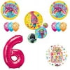 TROLLS Movie 6th Happy Birthday Party Balloons Decoration Supplies Poppy Bran...