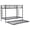 Black-with Trundle, variant on Ktaxon Twin Over Twin Metal Bunk Bed with Ladder, 13-Inch Guardrails, No Box Spring Needed, Space-Saving, Gray