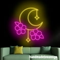 thumbnail image 5 of Handmadetneonsign Cherry Blossom And Moon Neon Sign, Flowers Shop Led Light, Bedroom Wall Art Decor 72710, 5 of 5