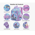 thumbnail image 2 of Mochila Escolar Infantil Impermeable color morado, 2 of 4