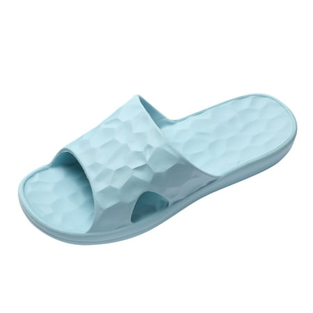 

zttd fashion four seasons women slippers flat bottom home bathroom non slip open toe wavy pattern solid color women s slipper a