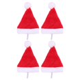 thumbnail image 2 of 4pcs Pet Christmas Hat Dog Decor Beautiful Hat Decor for Christmas Festival (Red), 2 of 5