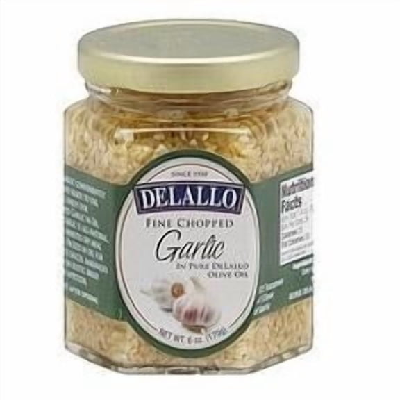 DeLallo Garlic, Fine Chopped, 6 Oz