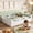 White MDF Pine Plywood Full, variant on LHSHID Twin Size Floor Platform Bed with Full-length Guardrails,Low Profile Twin Bed Frame,No Box Spring Needed,White