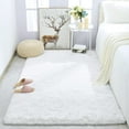 thumbnail image 2 of Arogan Modern Soft Fluffy Carpet for Living Room, Bedroom and Children's Room, White, 5'x8 '., 2 of 7
