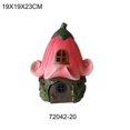 thumbnail image 1 of Hi-Line Gift 72042-20 House Fairy Garden with Pink Lily Flower Roof, 1 of 1