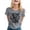 Grey, variant on Women's Casual Printed Round Neck Short Sleeve T Shirt Top Womens Long Sleeve Layering Shirt Long Sleeve Layering T Womens Compression Cold Gear Shirt Short Sleeve Women Women Casual Short Sleeve