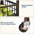thumbnail image 7 of Riedhoff Sports Equipment Organizer 48 x 15.7 x 49.5", Ball Storage, Bat Holder & Hooks, Black, 7 of 7