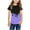 Purple, variant on Edvintorg Summer Holiday Kids Shirt Boys Girls Short Sleeve T Shirts Fashion Cute Printed Round Neck Tops 3-14Years Schools Outfit Teenage Clothing