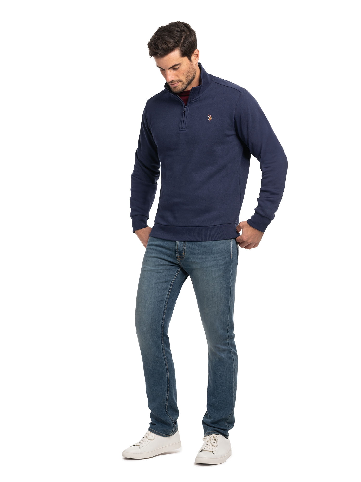 U.S. Polo Assn. Men's Fleece Quarter Zip Pullover