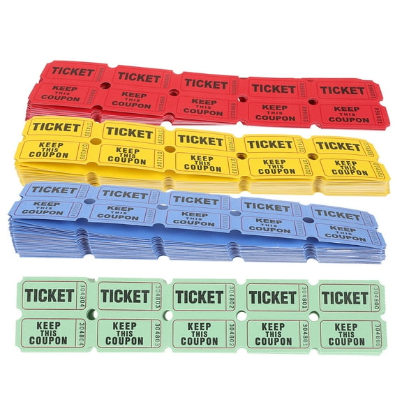 DRAFIDEEP 800Pcs Paper Game Tickets Tickets for Carnival