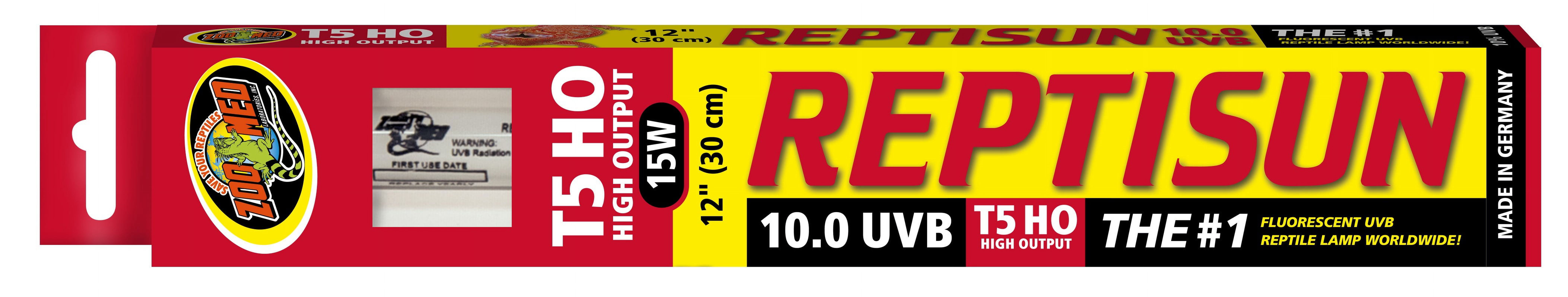 Zoo Med Laboratories Reptisun® 15 Watt T5 High Output 10.0 UVB Lamp 12 Inch